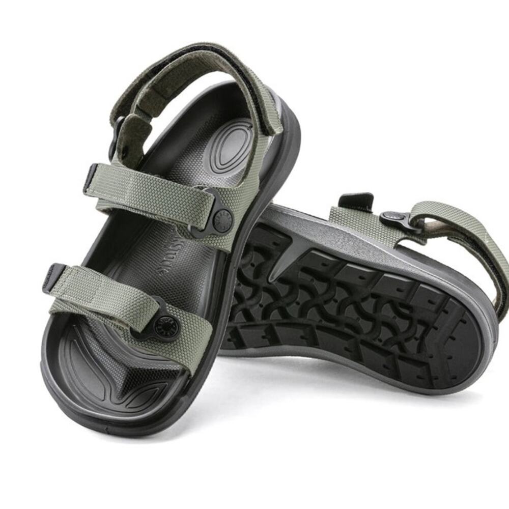 Birkenstock Kalahari Sandals Womens Size 40 US 9-9.5 Birko Flor Futura Khaki